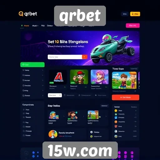 Interface e usabilidade do site qrbet
